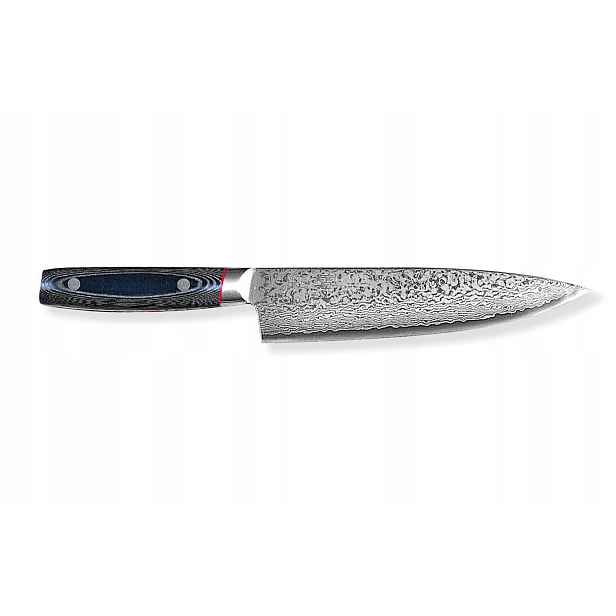 Nůž šéfkuchaře Kanetsugu Saiun gyuto 20 cm VG-10 Damascus 60-61 Hrc
