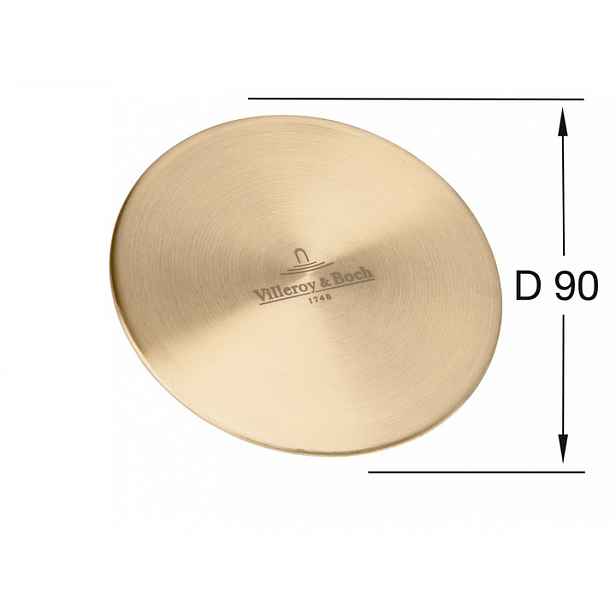 Příslušenství ke dřezům Villeroy & Boch - krytka odpadu 96241503, zlatá 96241503