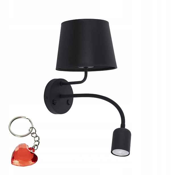 Nástěnné svítidlo na čtení Maja Black 2537 Tk Lighting