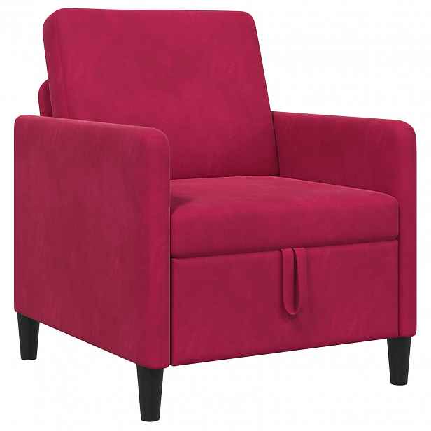 vidaXL Sofa s úložným prostorem Víno Červené 72 x 78 x 87 cm Polyester