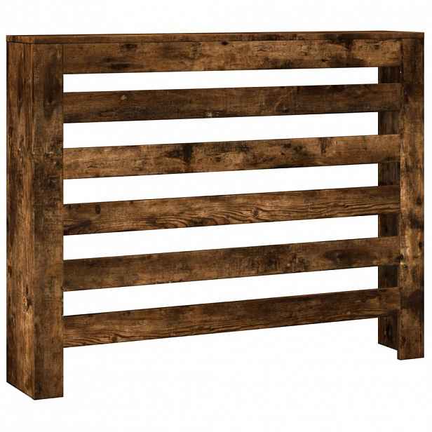 vidaXL Kryt radiátoru Kouřový dub 104 x 20 x 82 cm Kompozitní dřevo