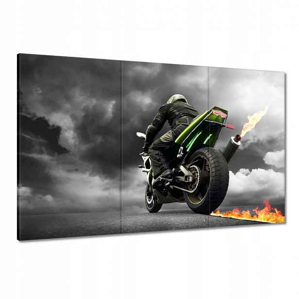 Obrazy 120x80 Zelený závodník