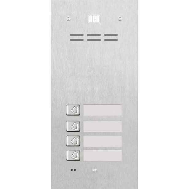 Aco FAM-P-4NPACC panel pod omítku 4-rodinný, čitelný.