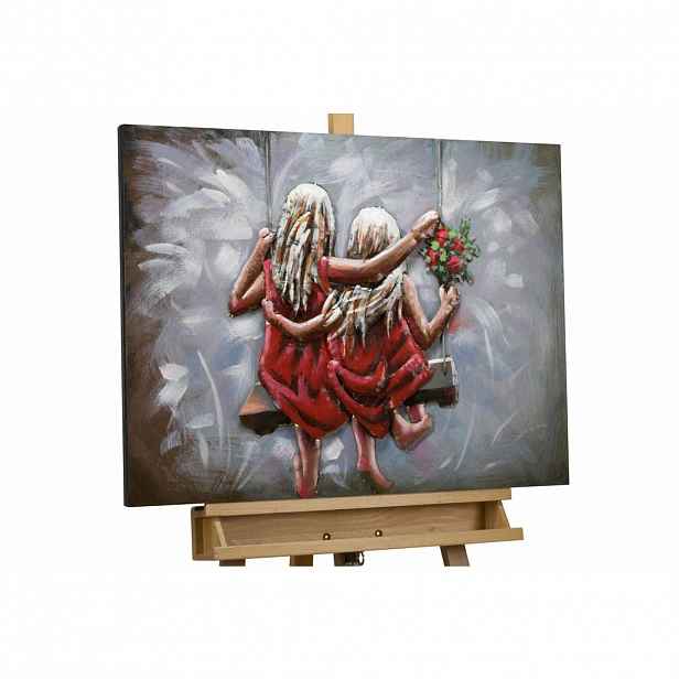 KUNSTLOFT KOVOVÝ OBRAZ STEJNÍ, A PŘECE JINÍ, 80/60 CM