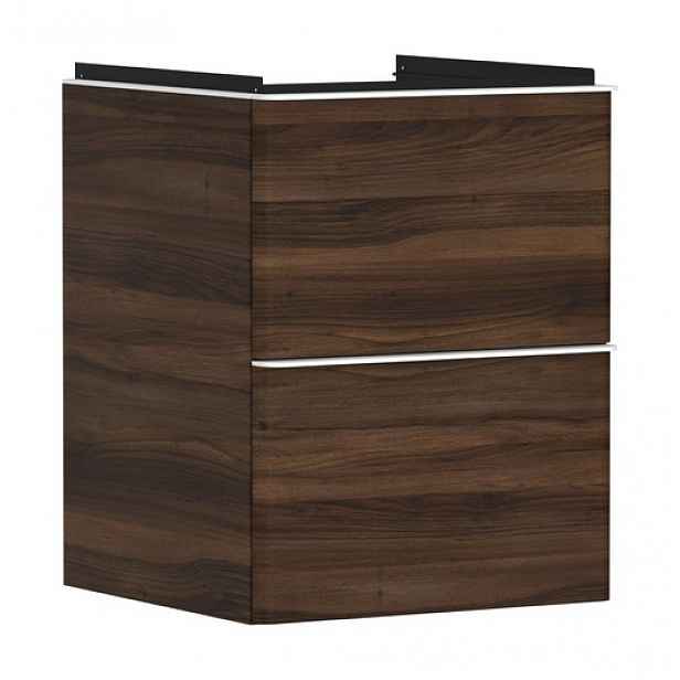 Skříňka pod umyvadlo bez umyvadla Hansgrohe Xelu Q 48x62,5x47,5 cm tmavý ořech 54022700