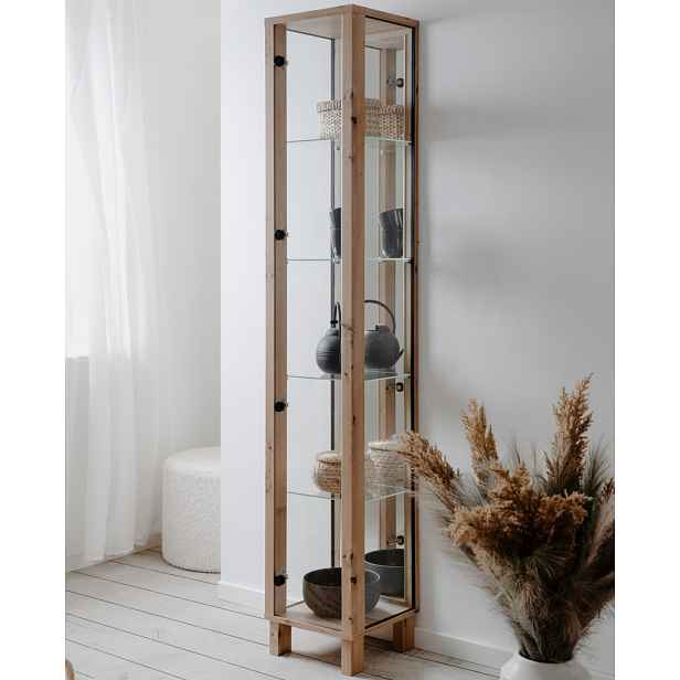 Vitrína se zrcadlem Elba, 33 cm, dub artisan