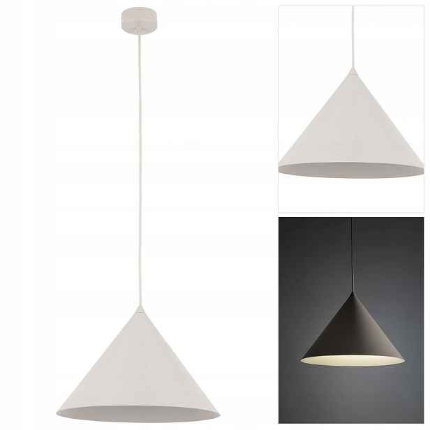 Závěsná lampa Cono loft béžová, nastavitelná nad kuchyňským ostrovem Tk Lighting
