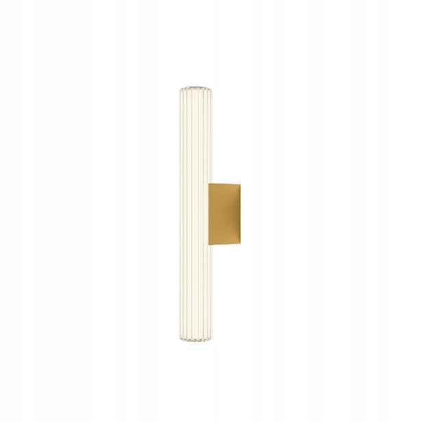 Led nástěnné svítidlo moderní zlatá skleněná tuba 45 cm IP44 Light Prestige