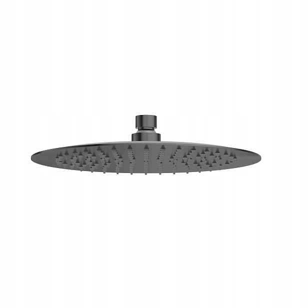 Kulatá Sprchová Dešťová Sprcha Cascade Gun Metal Nerezová Ocel Balneo
