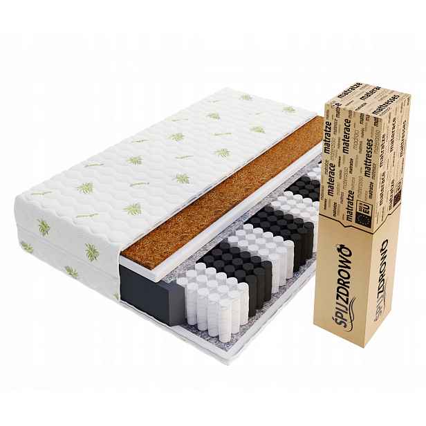 Matrace 180x200 kapsová 7 zón House kokos H3/H4 aloevera