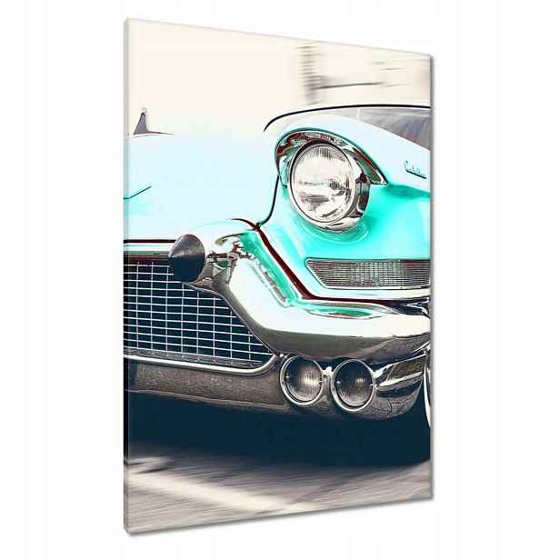 Obrazy 70x100 Tyrkysový Cadillac