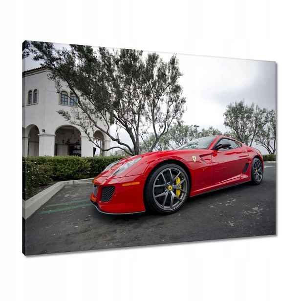 Obrazy 80x60 Červené auto Ferrari