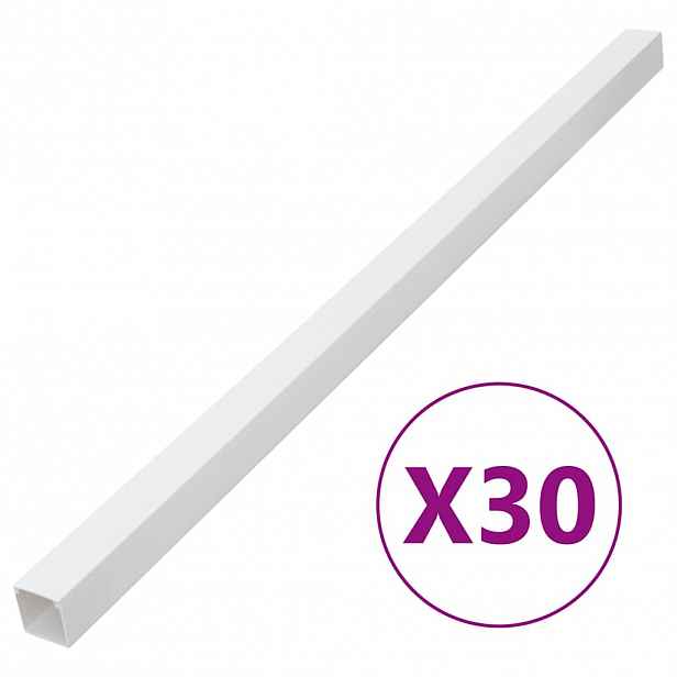 vidaXL Kabelová lišta 33 x 33 mm 30 m PVC