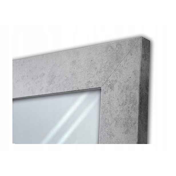 Zrcadlo široké v rámu 50x50 beton