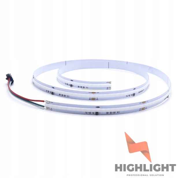 10 m Cob Led pásek Digitální Rgb+ww bílý teplý 16W 24V SK6812 840LED CRI90
