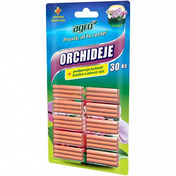 Agro tyčinkové hnojivo pro orchideje (blistr 30 ks)