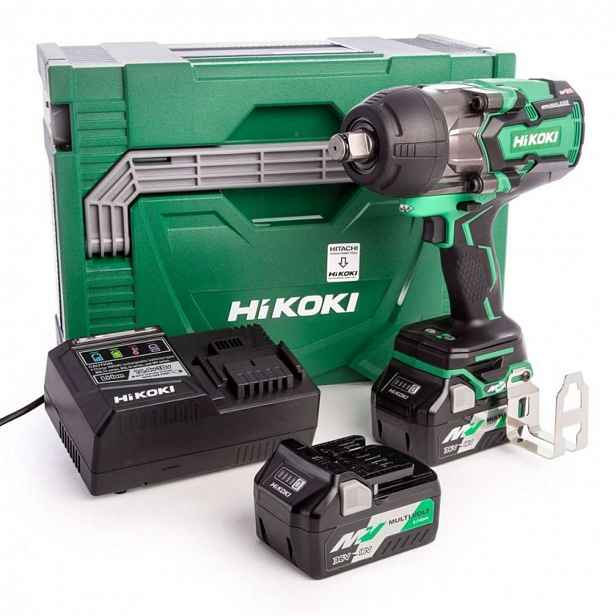 HiKOKI - 36V AKU rázový utahovák, 2x aku 2,5 Ah Li-Ion, nabíječka WR36DBWRZ