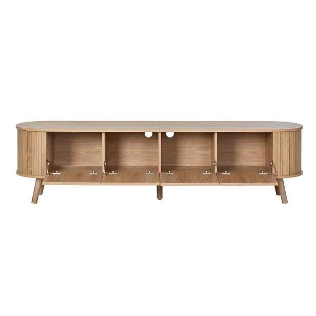 Modenvie NÍZKÁ komoda 180/38/47 cm z MDF a dřevotřísky v dubovém dekoru