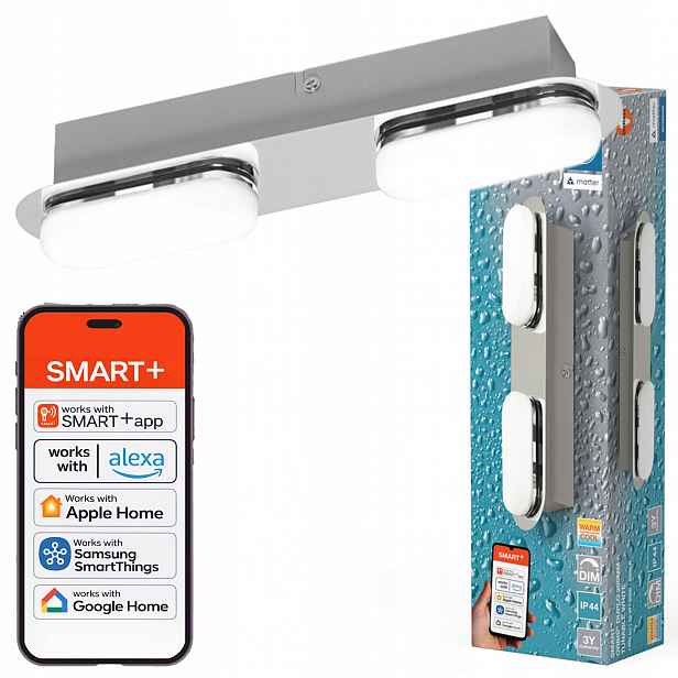 Led koupelnová lampa 15W 1100lm Cct IP44 Smart WiFi Matter Orbis