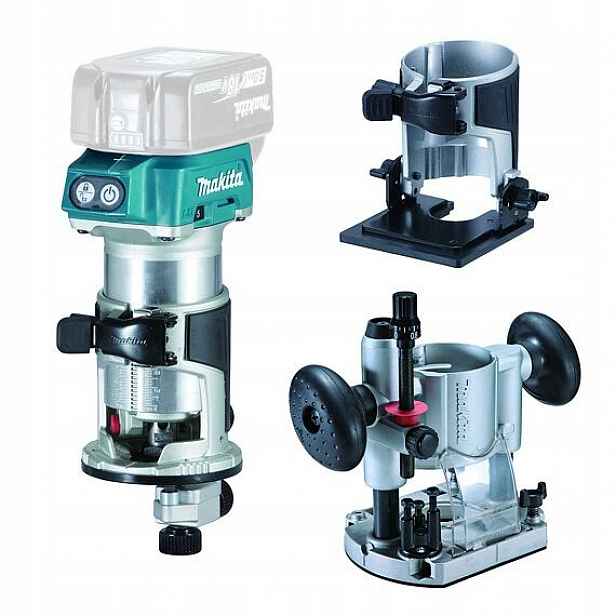 Makita DRT50ZJX2 aku kombinovaná frézka s příslušenstvím 18V bez baterie, k