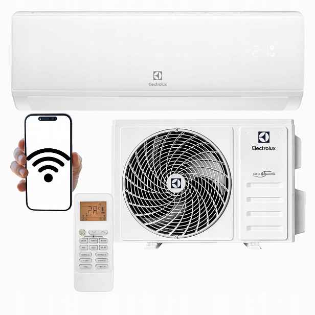 Nástěnný klimatizátor Electrolux Hel 2,6 kW 30 m2 WiFi Domácí Klimatizace