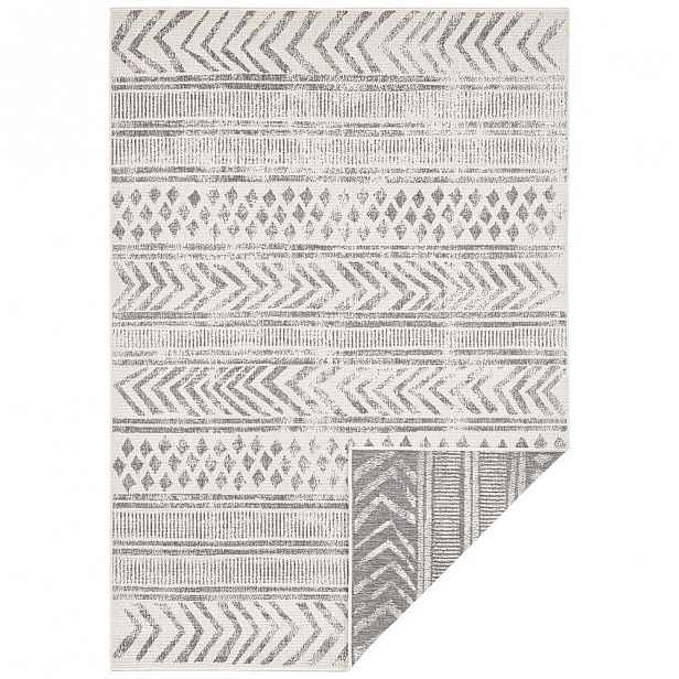 Šedo-krémový venkovní koberec Bougari Biri, 200 x 290 cm