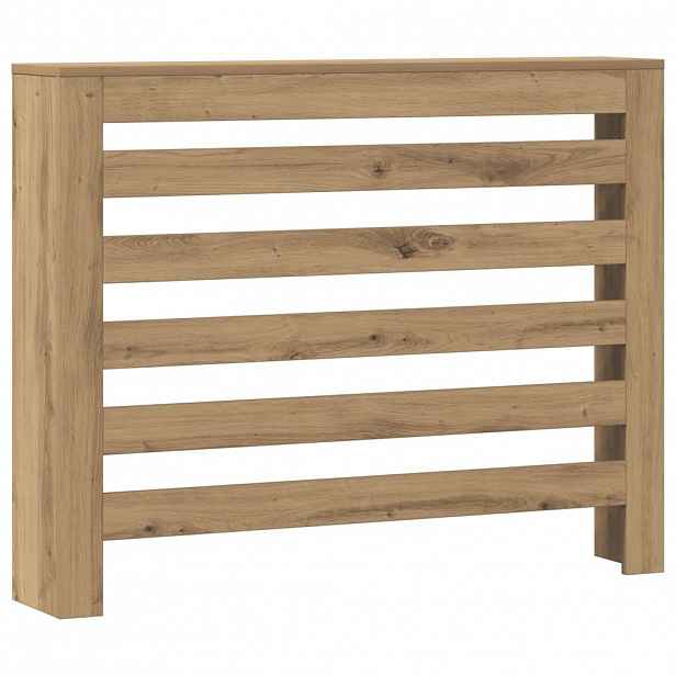 vidaXL Kryt radiátoru Dub 104 x 20 x 82 cm Kompozitní dřevo