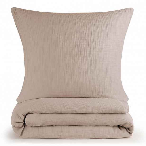 Blumtal POVLEČENÍ mušelín, 100% bavlna, 135/100 cm & 40/60 cm, taupe