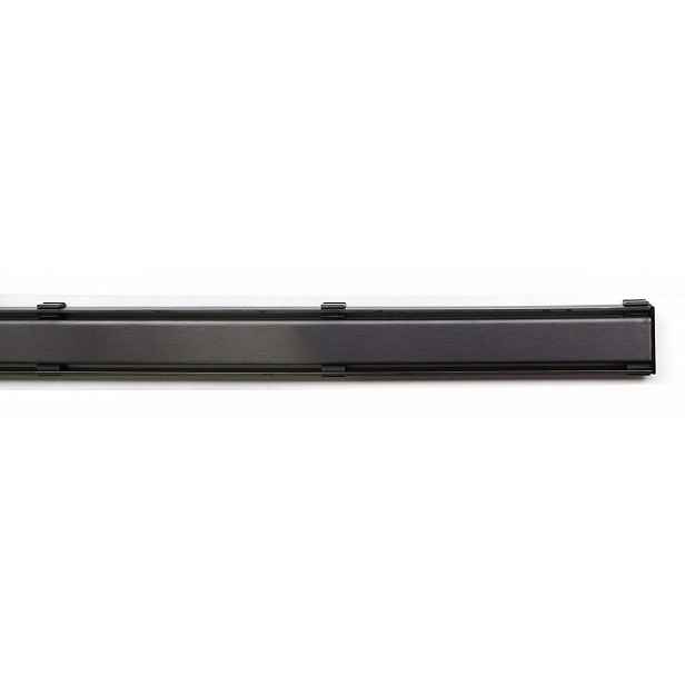 I-Drain DZIGNSTONE - Designový rošt pro vaničky Solid Linear, délka 70 cm, metalická černá DP.GS.MB.0695