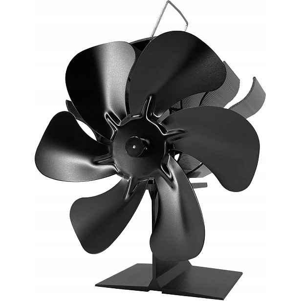 Krbový ventilátor Shenyini 6 lopatek, napájený teplem, tichý
