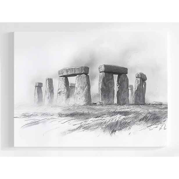Plakát Stonehenge Kult Druid Kámen Anglie 100x75