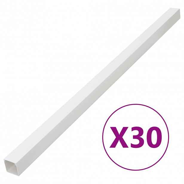 vidaXL Kabelová lišta 50 x 25 mm 30 m PVC