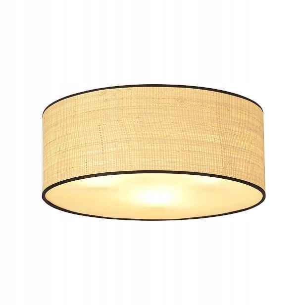 Závěsná lampa Aston 3 Rattan černá, ratanová, 3×E27, Ø50 cm