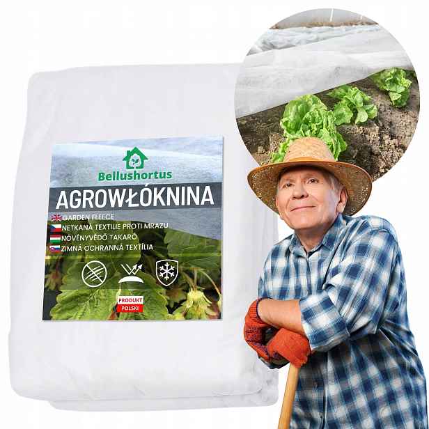 Agrotextilie Bílá Zimní krycí obal 50 g/m2 Uv 3,2 x 25 m