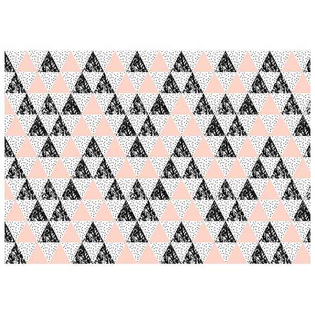 Fototapeta Geometrie trojúhelníků Černo-růžová Minimalismus 416x290 lepidlo