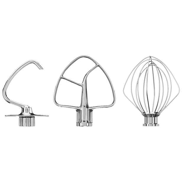 KitchenAid Sada nerezových metliček k robotu (hnětací hák, plochý šlehač a šlehací metla)  5KSM5TH3PSS