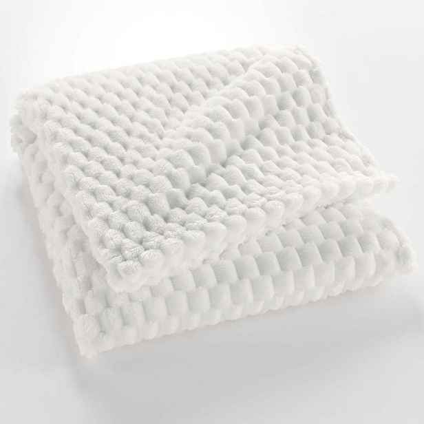 Krémová deka z mikroflanelu 125x150 cm Mini Frosty – douceur d'intérieur