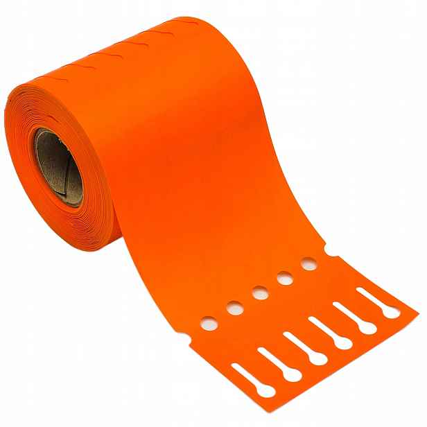 Smyčkové zahradnické sadové etikety Oranžové 250 mm x 17 mm (17 x 250)