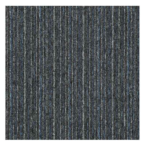 Kobercový čtverec Sonar Lines 4578 černomodrý 50 x 50 cm, chodba / předsíň, Balta