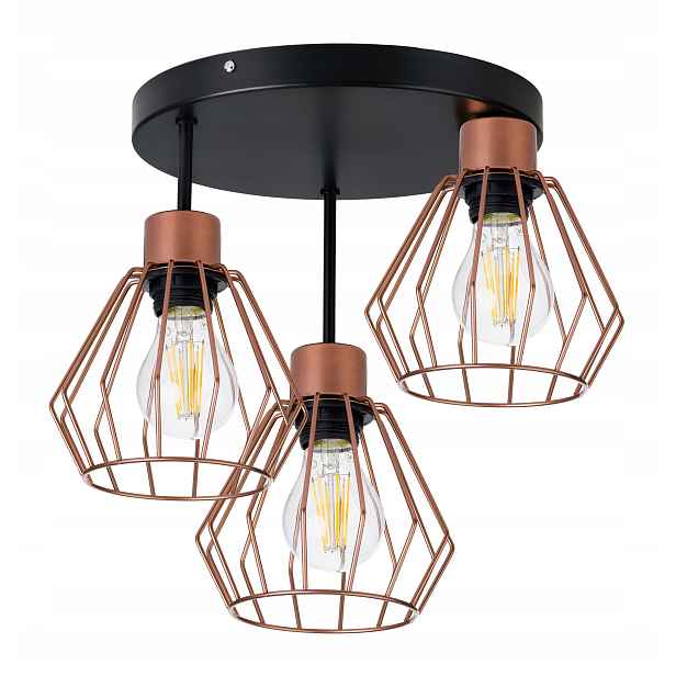 Lampa stropní svítidlo stropní lustr loft drát briliant 3