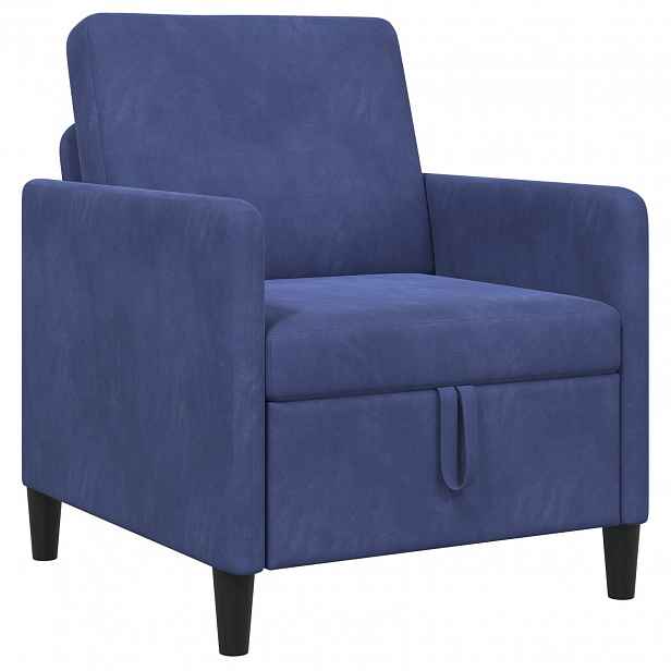 vidaXL Sofa s úložným prostorem Policová modrá 72 x 78 x 87 cm