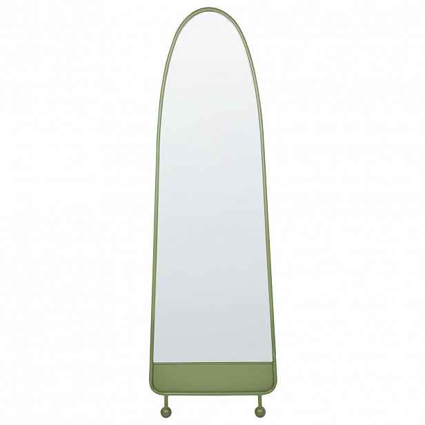 Beliani NÁSTĚNNÉ ZRCADLO Kov zelené 45/146 cm Parnay