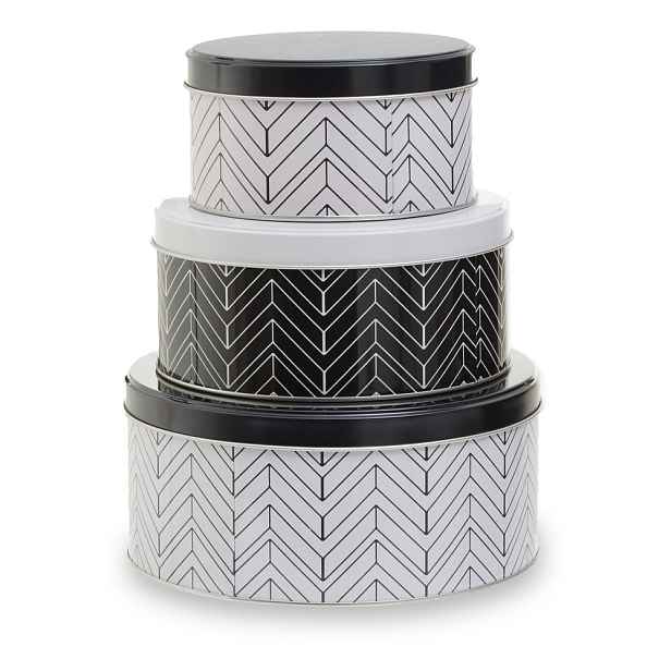 Kovové dózy na potraviny v sadě 3 ks Urban – Premier Housewares