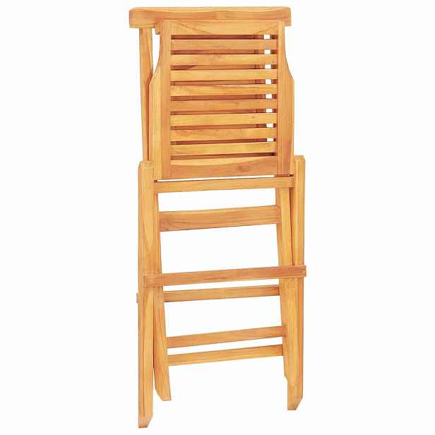 vidaXL Skládací židle 4 ks 47x63x90 cm masivní teak