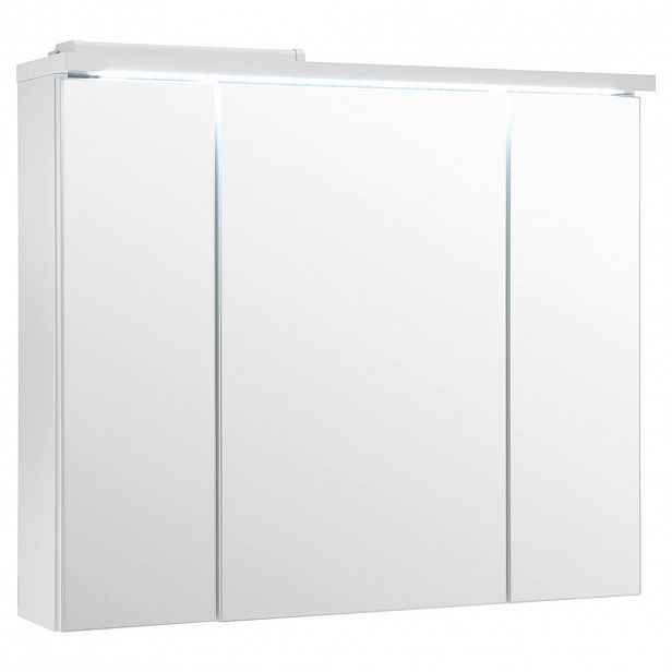 Xora ZRCADLOVÁ SKŘÍŇKA, bílá, 80/69/20 cm
