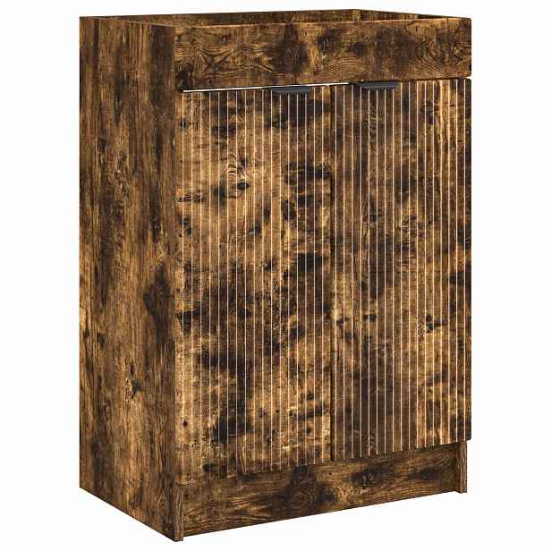 vidaXL Koupelnová skříňka pod umyvadlo Kouřový dub 78,5 x 37,5 x 81 cm