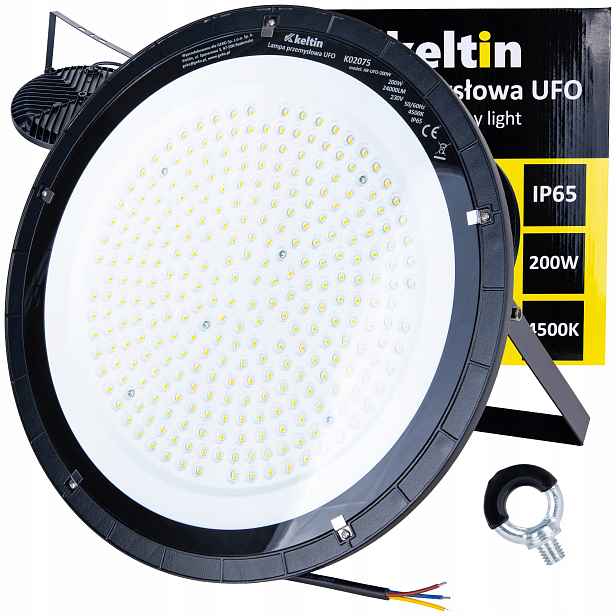K02075 Keltin Led průmyslové Ufo svítidlo 200W 24000LM 4500K IP65