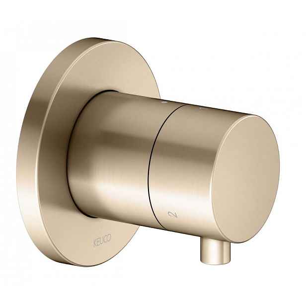 Keuco IXMO Comfort - Přepínací ventil pod omítku, pro 3 spotřebiče, kartáčovaný bronz 59548031001