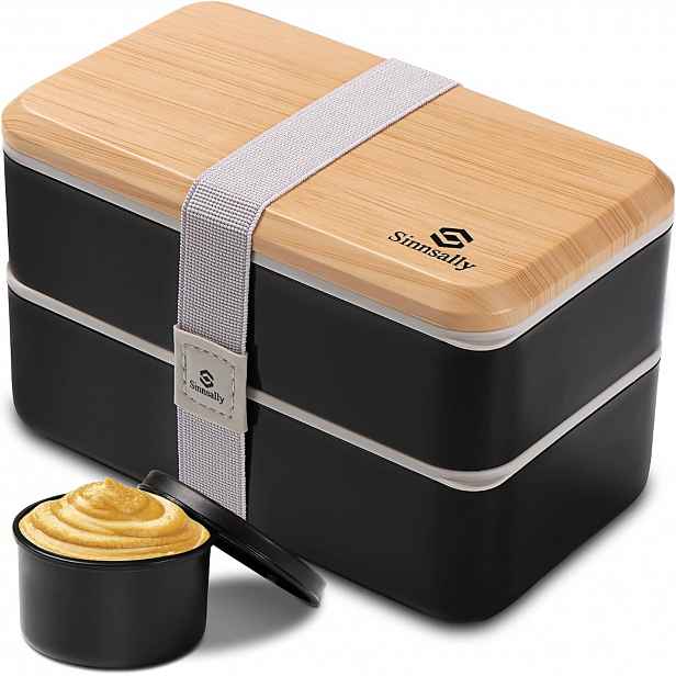 Krabička Na Oběd Bento Box 1400 ml Vzduchotěsné přihrádky bez Bpa