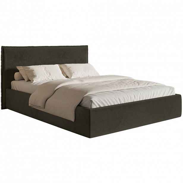 Selsey ČALOUNĚNÁ POSTEL Softie Slim tmavě zelená velur 160x200